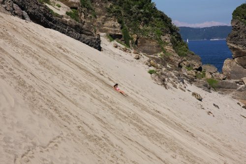 sand ski hill girl